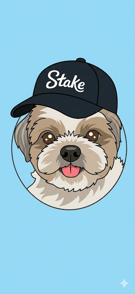 JILLIIPUFF mascot wearing a Stake cap